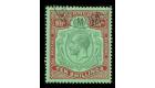 SG92g. 1930 10/- Green and red/deep emerald. Brilliant fine well