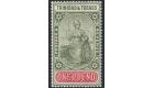 SG215. 1921 £1 Green and carmine. Superb fresh mint...