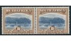 SG39. 1927 10/- Bright blue and brown. Superb fresh mint pair...