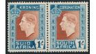 SG75a. 1937 1/- Red-brown and turquoise-blue. 'Hyphen Omitted'. 