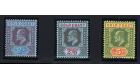 SG66-68. 1910 2/- tp 5/-. Superb fresh mint...