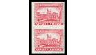 SG239a. 1933 4c Carmine. 'Imperforate Pair'. Brilliant U/M mint.