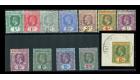 SG12-23. 1912 Set to 5/-, superb fine used...