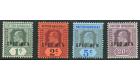 SG80s-83s. 1902 Set of 4 'SPECIMEN'. Brilliant U/M mint...