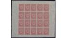 SG20. 1861 6d Rose-lake. Complete sheet of 20...