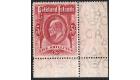 SG50. 1904 5/- Red. Brilliant fresh corner sheet marginal...