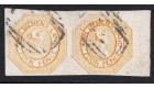 SG9. 1853 4d Pale orange. Beautiful used pair...