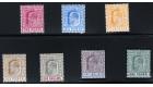 SG62-70. 1902 Set of 7. Superb fresh mint...