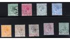 SG81-89. 1912 Set of 9. Superb used...