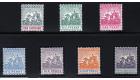 SG135-144. 1905 Set of 7. Choice superb fresh mint...