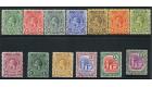 SG108-120. 1913 Set of 13. Superb mint...