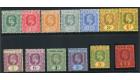 SG99-111. 1907 Set of 13. Superb fresh mint...