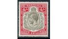 SG52b. 1920 4/- Black and carmine. Choice superb fresh well cent