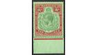 SG92. 1924 10/- Green and red/pale emerald. Post Office fresh U/