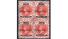 SG54a. 1890 1/2d Vermilion. 'Overprint Inverted'. Choice fine us