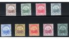 SG44-51. 1910 Set of 9. Superb mint with fantastic...