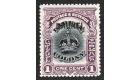 SG11a. 1906 1c Black and purple. 'Black Overprint'. Superb fresh