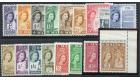 SG266-282. 1956 Set of 17. Brilliant U/M mint...