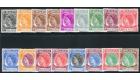 SG23-38. 1954 Set of 16. Brilliant fresh U/M mint...