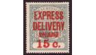 SG E6c. 1904 15c Grey-green. Surcharge Double and "LNIAND"...