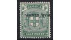 SG68c. 1916 1/2d Yellow-green. 'Overprint Inverted'. Choice fres