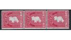 SG112b. 1940 1d Carmine. 'COIL'. U/M strip of 3...