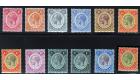 SG58-67. 1912 Set of 10. Superb fresh mint...