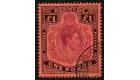 SG121. 1938 £1 Purple and black/red. Superb fine used...