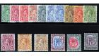 SG131-141. 1921 Set of 14, complete with shades. Superb fresh mi