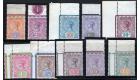 SG216-225. 1892 Set of 10. Brilliant U/M mint marginal...