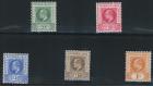 SG3-7. 1902 Set of 5. Superb mint...