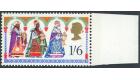 SG814c. 1969 1/6 Christmas. 'Grenish yellow Omitted'. U/M mint m