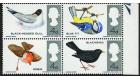 SG696af 1966 Birds. 4d Multicoloured. 'Emerald-green Omitted'. U