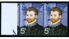 SG925a. 1973 5p Explorers. 'Gold Omitted'. U/M pair...