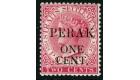 SG41. 1890 1c on 2c Bright Rose. A very fine fresh mint...