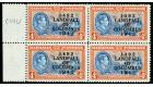 SG168a. 1942 4d Light blue and red-orange. "COIUMBUS". U/M block
