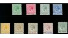 SG81-89. 1912 Set of 9. Extremely fine mint...