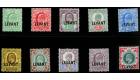 SG L1-L10. 1905 Set of 10. All superb fresh mint...