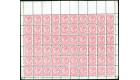 SG28+28b. 1870 2d Rose. Complete sheet...