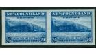 SG228a. 1932 24c Bright blue. Horizontal pair 'Imperforate'. Pos