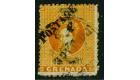 SG29a. 1883 1d Orange. 'Unsevered Pair'. Superb fine used...