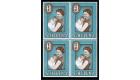 SG189a. 1965 £1 Chocolate and light blue. 'Chalk-surfaced Paper