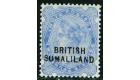 SG18b. 1903 2 1/2d Ultramarine. 'SUMALILAND' for 'SOMALILAND'...