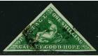 SG8b. 1859 1/- Deep dark green. A superb used example...