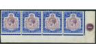 SG99e. 1919 £10 Purple and royal blue. The famous mint strip...