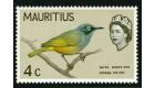 SG319a. 1965 4c Olive white-eye bird. 'Mauve-pink Omitted'. Bril