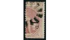 SG88. 1878 1d on half 5/- Dull rose 'Bisect'. Very fine used...