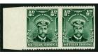 SG1c. 1924 1/2d Blue-green. 'Imperforate Vertically, Horizontal