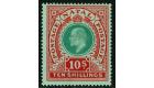SG170. 1908 10/- Green and red/green. Superb fresh mint...
