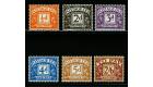 SG D40-D45. 1954 Set of 6. All brilliant U/M...